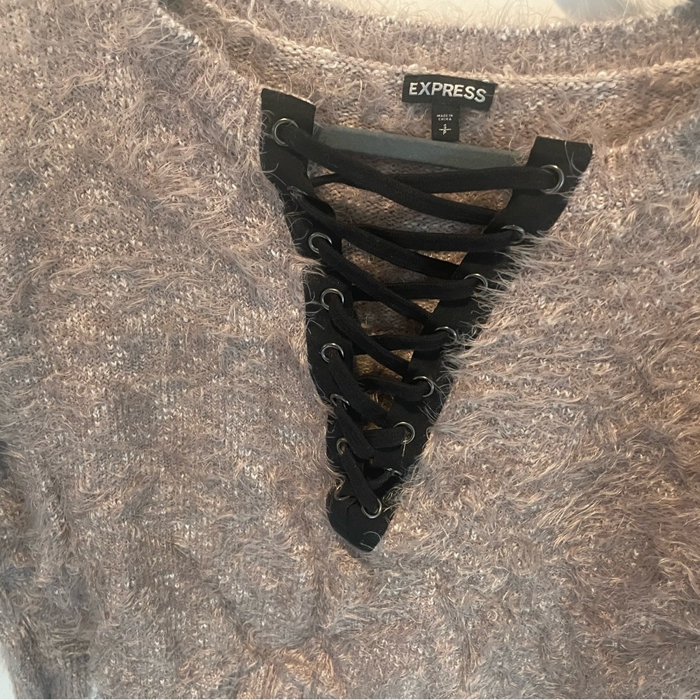 Brown express sweater NWOT